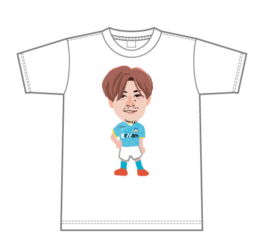 【受注販売】【Mサイズ】選手イラストTシャツ
