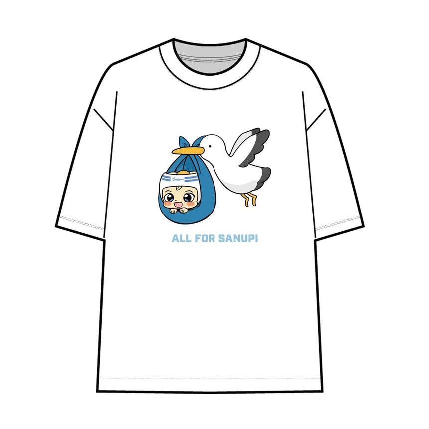 さぬぴっぴTシャツ（コウノトリver.）