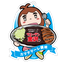 カマタマーレ讃岐×トン子商店コラボ企画 エンブレムアクキー